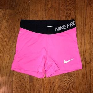 LAST CHANCE Nike Pro 3” Shorts in Bubblegum Pink!